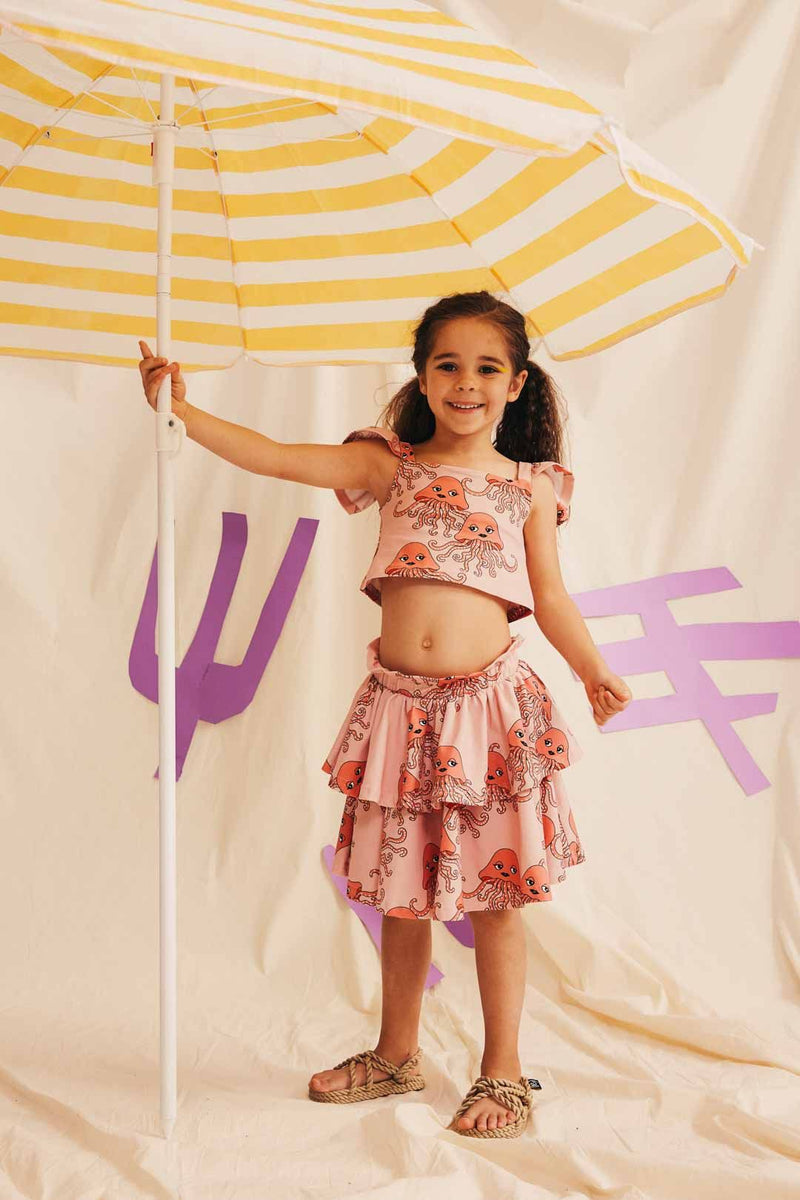 Dear Sophie // Jellyfish Pink Wave Skirt – Meg & Milo US