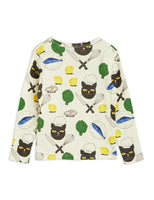 Mini Rodini // Chef Cat AOP LS Tee