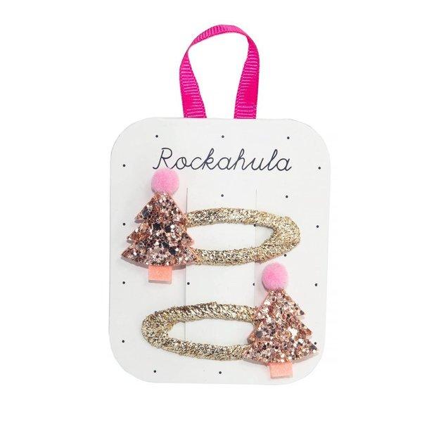 Rockahula Kids // Rose Gold Xmas Tree Clips